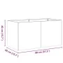 Jardinera oxidada 80x40x40 cm acero corten de , Maceteros y jardineras - Ref: Foro24-860674, Precio: 74,61 €, Descuento: %