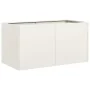 Jardinera de acero laminado en frío blanco 80x40x40 cm de , Maceteros y jardineras - Ref: Foro24-860669, Precio: 77,37 €, Des...
