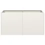 Jardinera de acero laminado en frío blanco 80x40x40 cm de , Maceteros y jardineras - Ref: Foro24-860669, Precio: 77,37 €, Des...