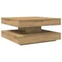 Mesa de centro giratoria 360 grados roble artisan 70x70x34,5 cm by , Coffee table - Ref: Foro24-858487, Price: 84,69 €, Disco...