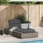 Tumbona con cojín flotante ratán sintético gris by , Loungers - Ref: Foro24-4104204, Price: 244,08 €, Discount: %