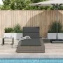 Tumbona con cojín flotante ratán sintético gris by , Loungers - Ref: Foro24-4104204, Price: 244,08 €, Discount: %