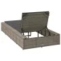 Tumbona con cojín flotante ratán sintético gris by , Loungers - Ref: Foro24-4104204, Price: 244,08 €, Discount: %