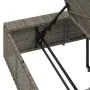 Tumbona con cojín flotante ratán sintético gris by , Loungers - Ref: Foro24-4104204, Price: 244,08 €, Discount: %