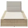 Tumbona con cojín flotante ratán sintético beige von , Liegen - Ref: Foro24-4104206, Preis: 244,08 €, Rabatt: %