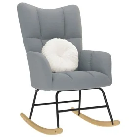 Silla mecedora de tela gris claro de , Mecedoras - Ref: Foro24-4016789, Precio: 127,17 €, Descuento: %