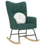 Silla mecedora de tela verde oscura de , Mecedoras - Ref: Foro24-4016794, Precio: 118,46 €, Descuento: %