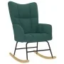 Silla mecedora de tela verde oscura de , Mecedoras - Ref: Foro24-4016794, Precio: 118,46 €, Descuento: %