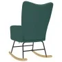 Silla mecedora de tela verde oscura de , Mecedoras - Ref: Foro24-4016794, Precio: 118,46 €, Descuento: %