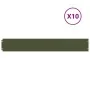 Bordes césped 10 uds acero laminado frío verde oliva 15x103 cm von , Garteneinfassung und Einfassung - Ref: Foro24-860145, Pr...