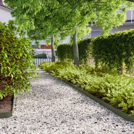 Bordes césped 50 uds acero laminado frío verde oliva 10x103 cm by , Garden edging and edging - Ref: Foro24-860139, Price: 106...