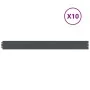 Bordes césped 10 uds antracita 10x103 cm acero laminado frío by , Garden edging and edging - Ref: Foro24-860132, Price: 39,71...