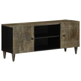 Mueble de TV madera maciza de mango gris claro 105x33,5x46 cm von , CD- und DVD-Speicher - Ref: Foro24-4017792, Preis: 102,12...