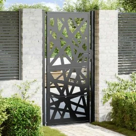 Puerta de jardín de acero negra diseño luminoso 105x205 cm von , Gartentore - Ref: Foro24-4100953, Preis: 266,18 €, Rabatt: %
