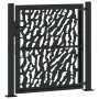 Puerta de jardín negra con diseño de carril de acero 105x106 cm by , garden gates - Ref: Foro24-4100979, Price: 160,86 €, Dis...