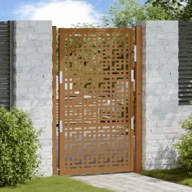 Puerta de jardín diseño en cruz de acero desgastado 105x155 cm by , garden gates - Ref: Foro24-4101006, Price: 215,94 €, Disc...
