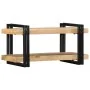 Estante de pared madera maciza de mango 70x33x35 cm de , Almacenamiento para CD y DVD - Ref: Foro24-4017482, Precio: 85,39 €,...