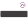 Bordes para césped 10 uds acero laminado frío negro 25x103 cm by , Garden edging and edging - Ref: Foro24-860166, Price: 66,4...