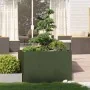Jardinera acero verde oliva 120x80x80 cm de , Maceteros y jardineras - Ref: Foro24-860790, Precio: 122,06 €, Descuento: %