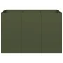 Jardinera acero verde oliva 120x80x80 cm de , Maceteros y jardineras - Ref: Foro24-860790, Precio: 122,06 €, Descuento: %