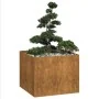Jardinera oxidada 100x100x80 cm acero corten de , Maceteros y jardineras - Ref: Foro24-860828, Precio: 154,52 €, Descuento: %