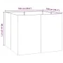 Jardinera oxidada 100x100x80 cm acero corten de , Maceteros y jardineras - Ref: Foro24-860828, Precio: 154,52 €, Descuento: %