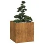 Jardinera oxidada 80x80x80 cm acero corten de , Maceteros y jardineras - Ref: Foro24-860786, Precio: 123,49 €, Descuento: %