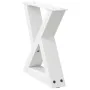 Patas para mesa de centro 2unidades acero blanco 30x(30-31,3)cm de , Patas para mesas - Ref: Foro24-4012677, Precio: 59,35 €,...
