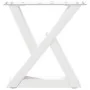 Patas para mesa de centro 2unidades acero blanco 30x(30-31,3)cm de , Patas para mesas - Ref: Foro24-4012677, Precio: 59,35 €,...