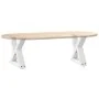 Patas para mesa de centro 2unidades acero blanco 30x(30-31,3)cm de , Patas para mesas - Ref: Foro24-4012677, Precio: 59,35 €,...
