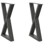 Patas de mesa de comedor 2 uds acero antracita 50x(72-73,3) cm de , Patas para mesas - Ref: Foro24-4012718, Precio: 99,39 €, ...