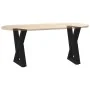 Patas de mesa de centro 2uds acero negro 28x(42-43,3) cm de , Patas para mesas - Ref: Foro24-4012696, Precio: 61,99 €, Descue...