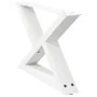 Patas para mesa de centro 2unidades acero blanco 60x(30-31,3)cm de , Patas para mesas - Ref: Foro24-4012689, Precio: 73,43 €,...