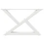Patas para mesa de centro 2unidades acero blanco 60x(30-31,3)cm de , Patas para mesas - Ref: Foro24-4012689, Precio: 73,43 €,...