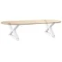 Patas para mesa de centro 2unidades acero blanco 60x(30-31,3)cm de , Patas para mesas - Ref: Foro24-4012689, Precio: 73,43 €,...