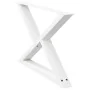 Patas para mesa de centro 2 uds acero blanco 70x(42-43,3) cm de , Patas para mesas - Ref: Foro24-4012713, Precio: 84,52 €, De...