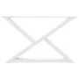 Patas para mesa de centro 2 uds acero blanco 70x(42-43,3) cm de , Patas para mesas - Ref: Foro24-4012713, Precio: 84,52 €, De...