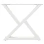 Patas para mesa de centro 2 uds acero blanco 50x(42-43,3) cm de , Patas para mesas - Ref: Foro24-4012705, Precio: 74,55 €, De...