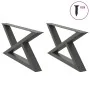 Patas de mesa centro 2 unidades acero antracita 70x(30-31,3) cm de , Patas para mesas - Ref: Foro24-4012694, Precio: 78,66 €,...