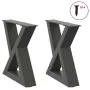 Patas de mesa centro 2 unidades acero antracita 40x(30-31,3) cm de , Patas para mesas - Ref: Foro24-4012682, Precio: 65,97 €,...