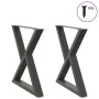 Patas para mesa de comedor 2 uds antracita acero 80x(72-73,3)cm de , Patas para mesas - Ref: Foro24-4012730, Precio: 120,13 €...