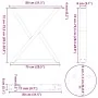 Patas para mesa de comedor 2 uds antracita acero 80x(72-73,3)cm de , Patas para mesas - Ref: Foro24-4012730, Precio: 120,13 €...