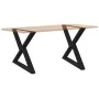 Patas para mesa de comedor 2 uds acero negro 90x(72-73,3) cm de , Patas para mesas - Ref: Foro24-4012732, Precio: 129,77 €, D...