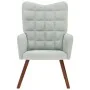 Silla de relajación de terciopelo gris claro de , Sillones - Ref: Foro24-4016810, Precio: 119,21 €, Descuento: %