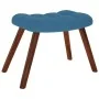 Sillón de relax con reposapiés terciopelo azul by , Armchairs - Ref: Foro24-4016831, Price: 122,34 €, Discount: %