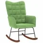 Mecedora con taburete de terciopelo verde claro de , Mecedoras - Ref: Foro24-4016846, Precio: 137,64 €, Descuento: %
