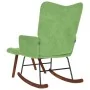 Mecedora con taburete de terciopelo verde claro de , Mecedoras - Ref: Foro24-4016846, Precio: 137,64 €, Descuento: %
