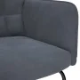 Mecedora con taburete de terciopelo gris oscuro de , Mecedoras - Ref: Foro24-4016844, Precio: 139,39 €, Descuento: %