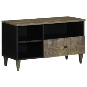 Mueble de TV madera maciza de mango negro 80x33x46 cm von , TV-Möbel - Ref: Foro24-4017809, Preis: 84,17 €, Rabatt: %