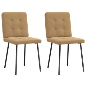 Sillas de comedor 2 unidades terciopelo marrón von , Essstühle - Ref: Foro24-4101065, Preis: 82,05 €, Rabatt: %